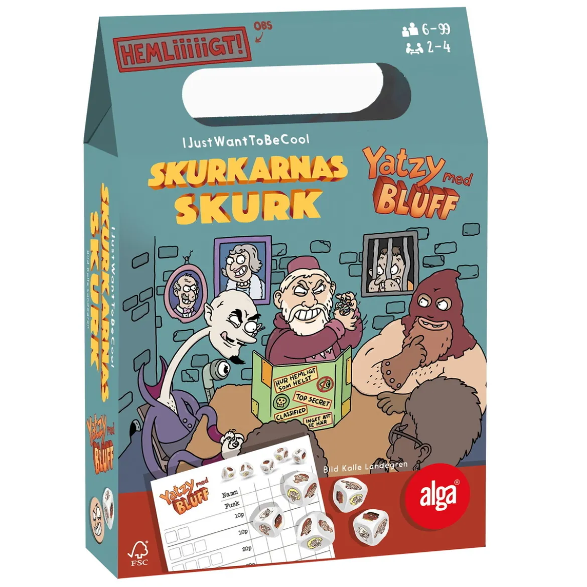 ALGA Yatzy med bluff – Skurkarnas skurk!