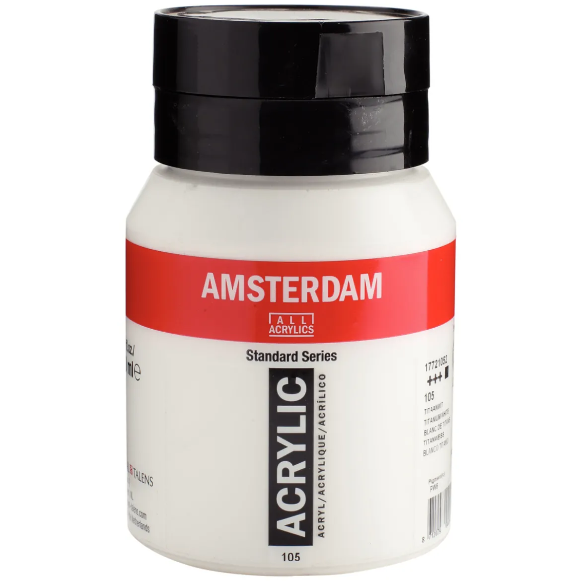 Amsterdam Acrylic akrylfärg 500 ml Titanium White 105