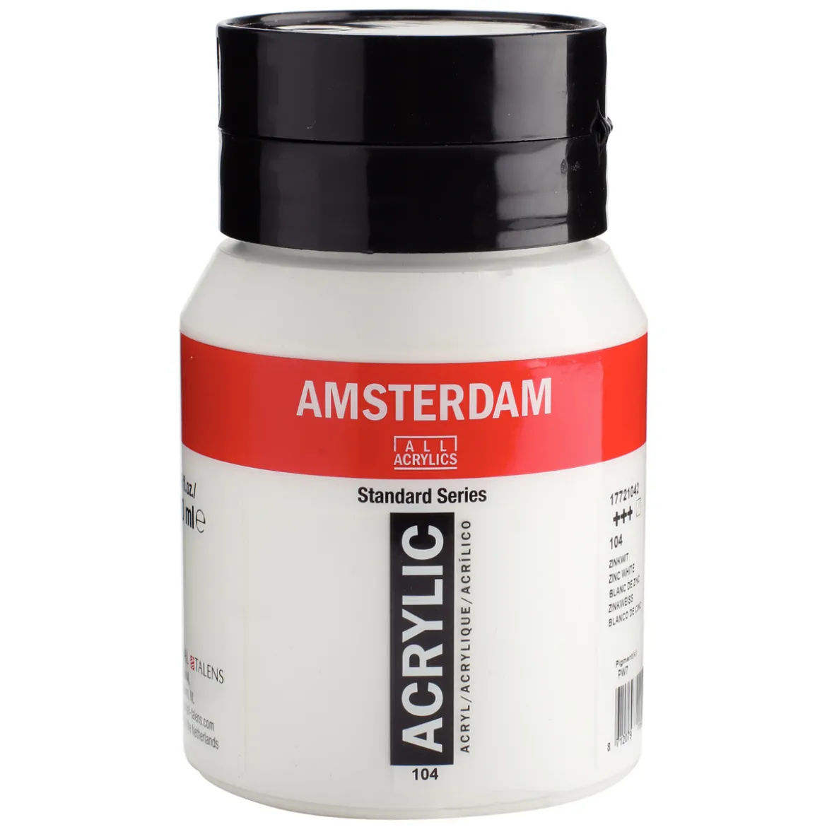 Amsterdam Acrylic akrylfärg 500 ml Zinc White 104