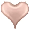 Ballong 61×53 cm – roséfärgat hjärta, perfekt för alla hjärtans dag & valentines