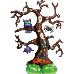 Ballong läskigt träd AirLoonz 111×157 cm – perfekt för halloween-festen
