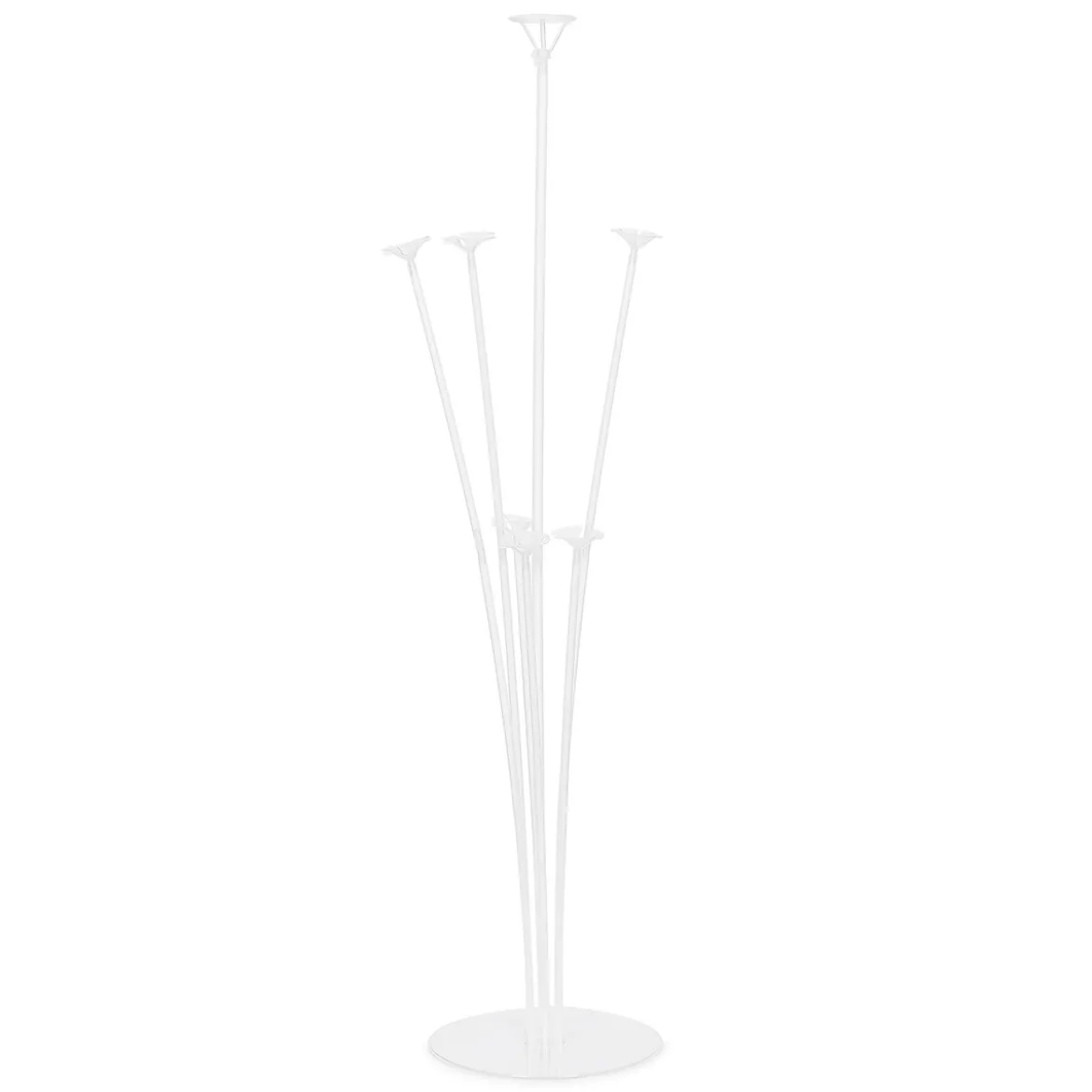 Ballongstativ, ballongställ av transparent plast, 7 spröt, total höjd 72 cm