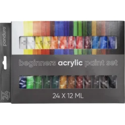 Beginners Acrylic Paint, akrylfärger för nybörjare 24×12 ml