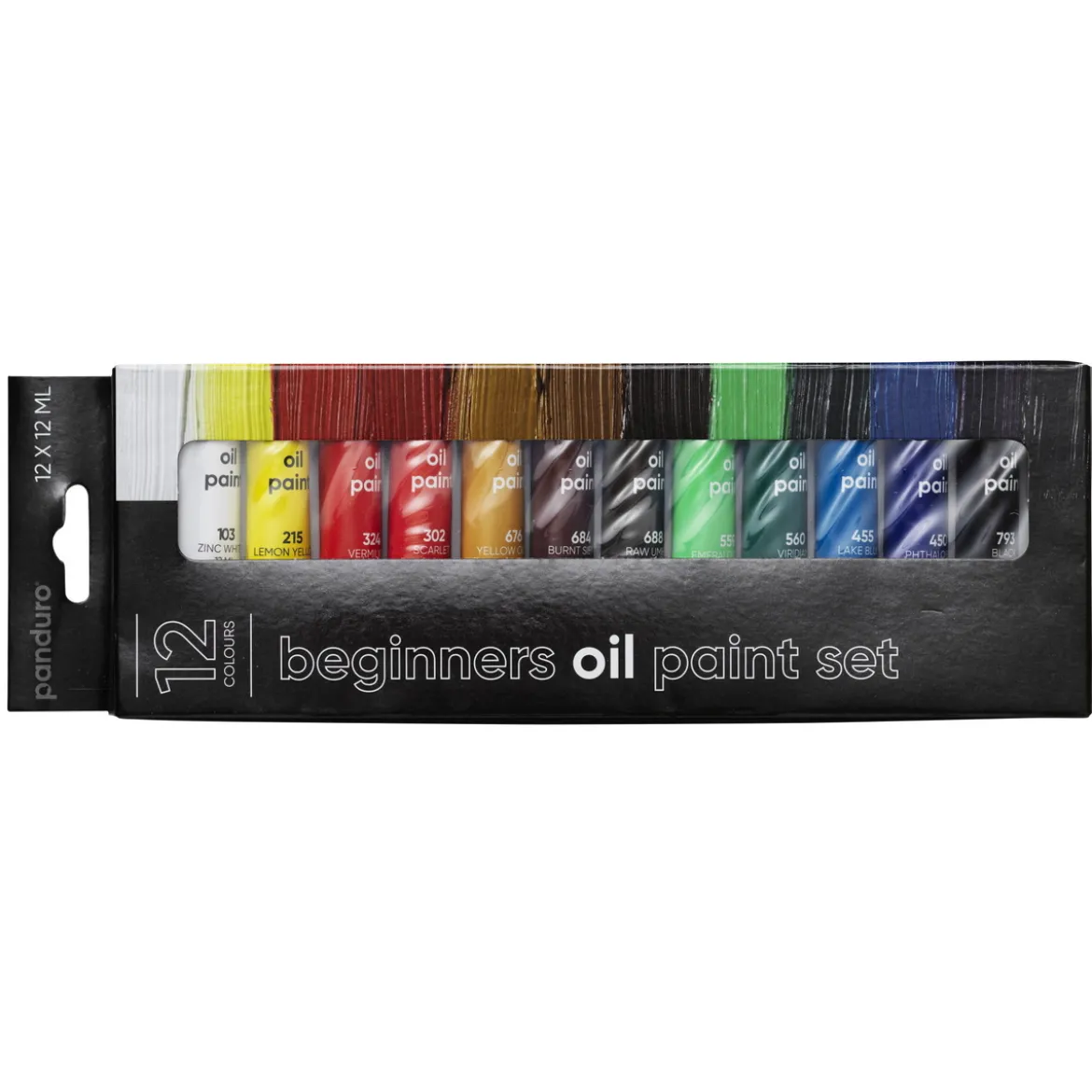Beginners Oil Paint, oljefärger för nybörjare 12×12 ml