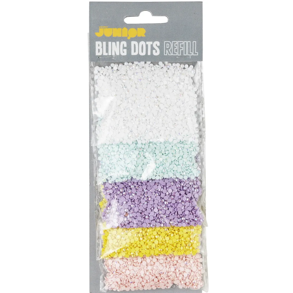 Bling Dots Refill Pastel Ø3 mm – 5 påsar bling dots i pastellfärger