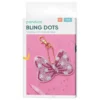 Bling Dots Rosett nyckelring kit – pärla en gnistrande rosett, 8,2×6 cm