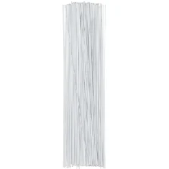 Blomsterpinnar / blomstertråd – 120 vita pinnar à 20 cm, Ø 0,8 mm