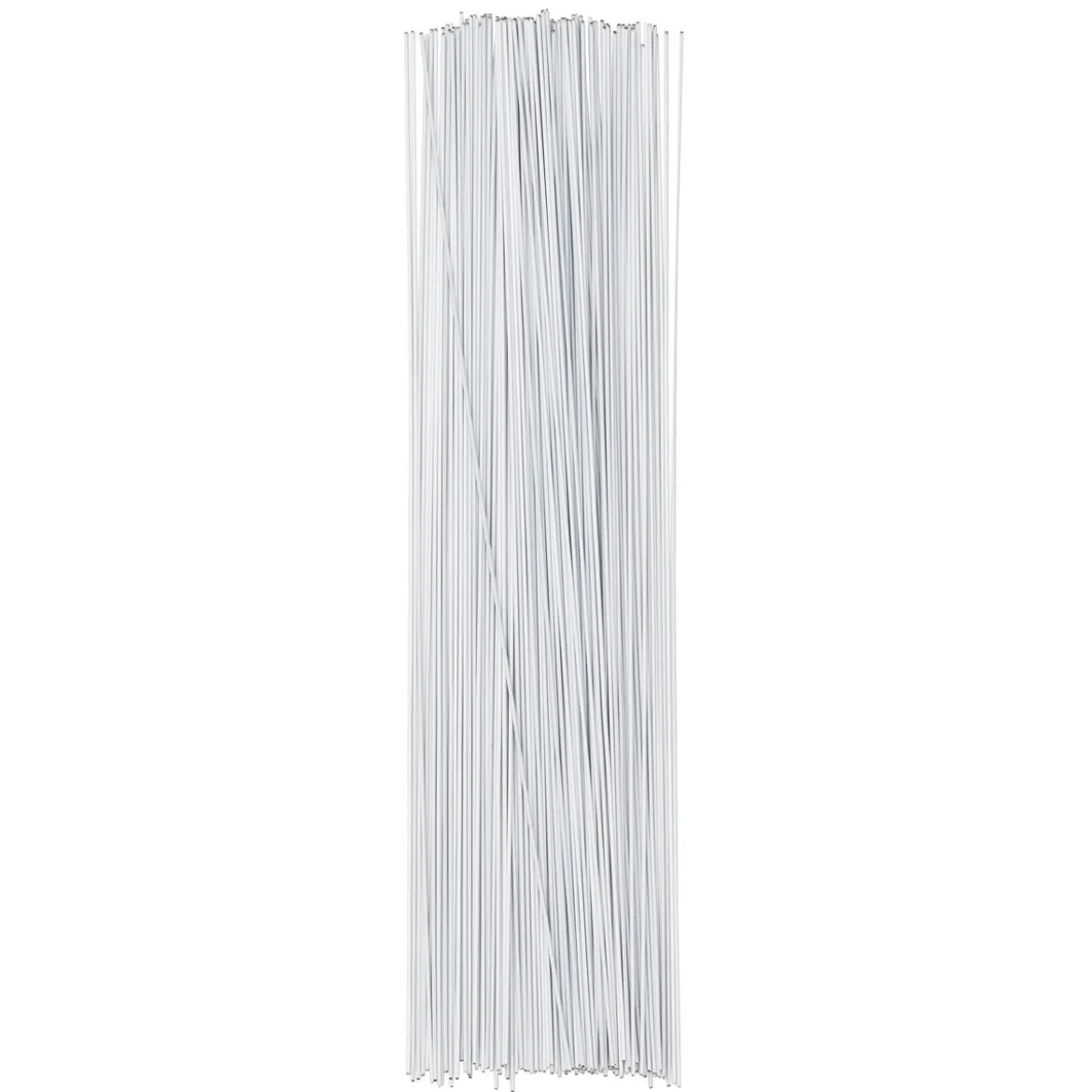 Blomsterpinnar / blomstertråd – 120 vita pinnar à 20 cm, Ø 0,8 mm
