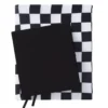 Bokomslag av stretchtyg, skyddsomslag för böcker – rutigt 2-pack, 18×33 & 23×27 cm