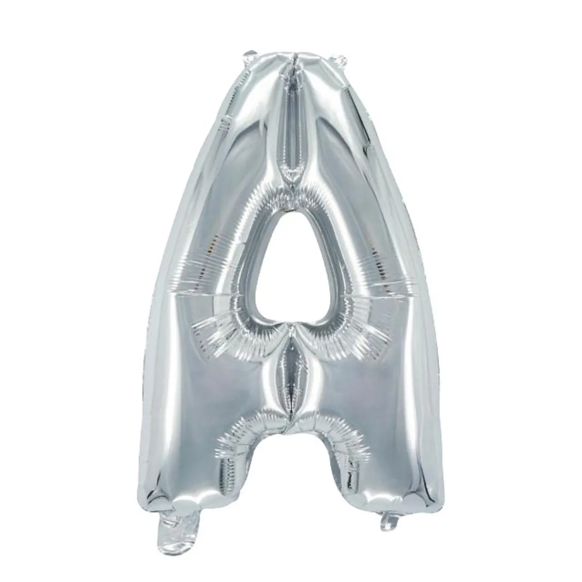 Bokstavsballong A silver 32 cm