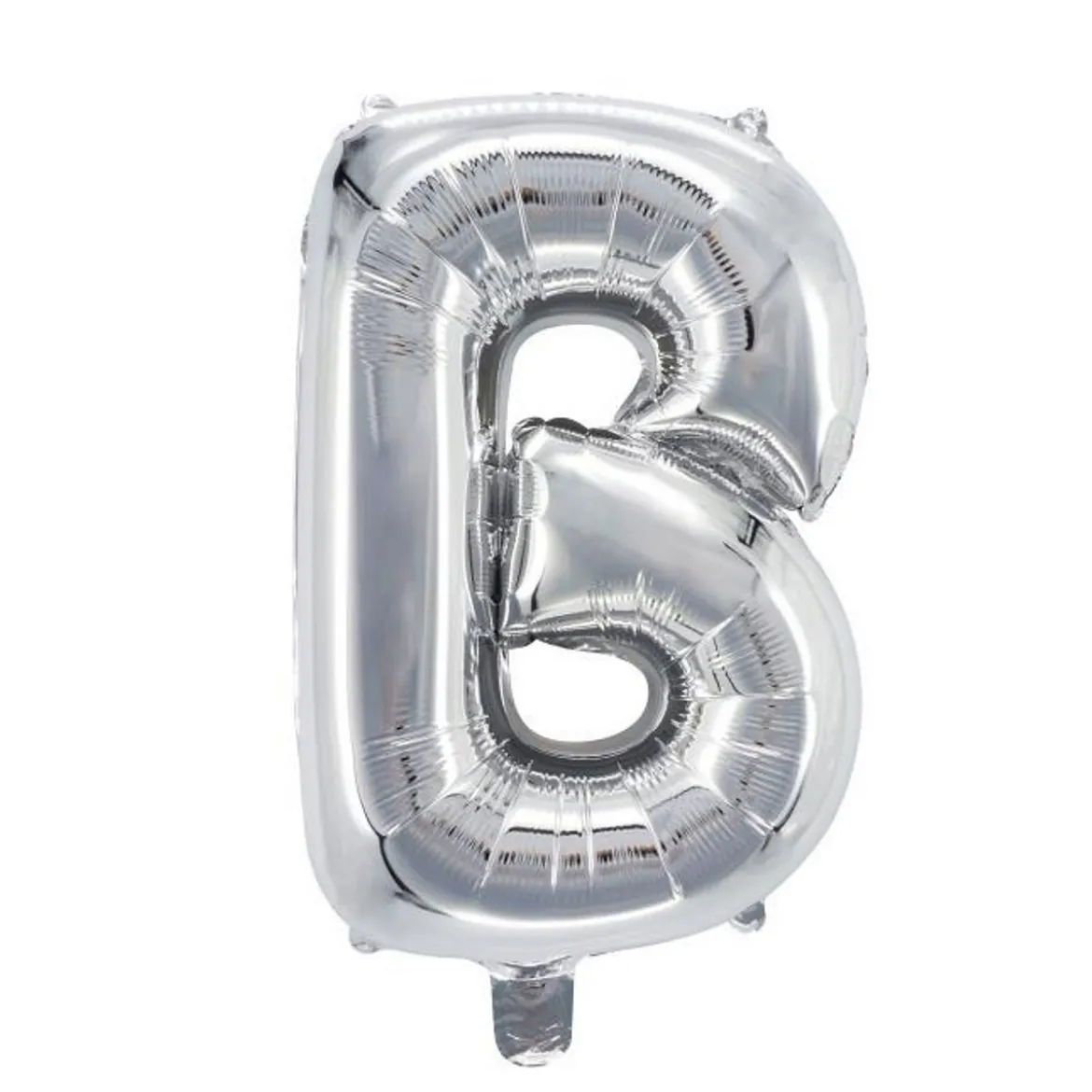 Bokstavsballong B silver 32 cm