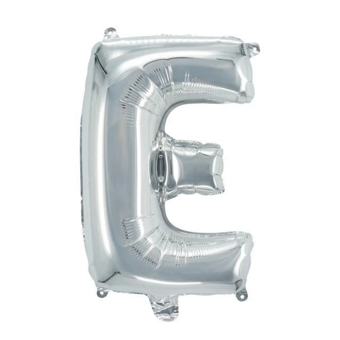Bokstavsballong E silver 32 cm