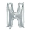 Bokstavsballong H silver 32 cm