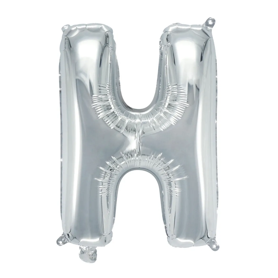 Bokstavsballong H silver 32 cm