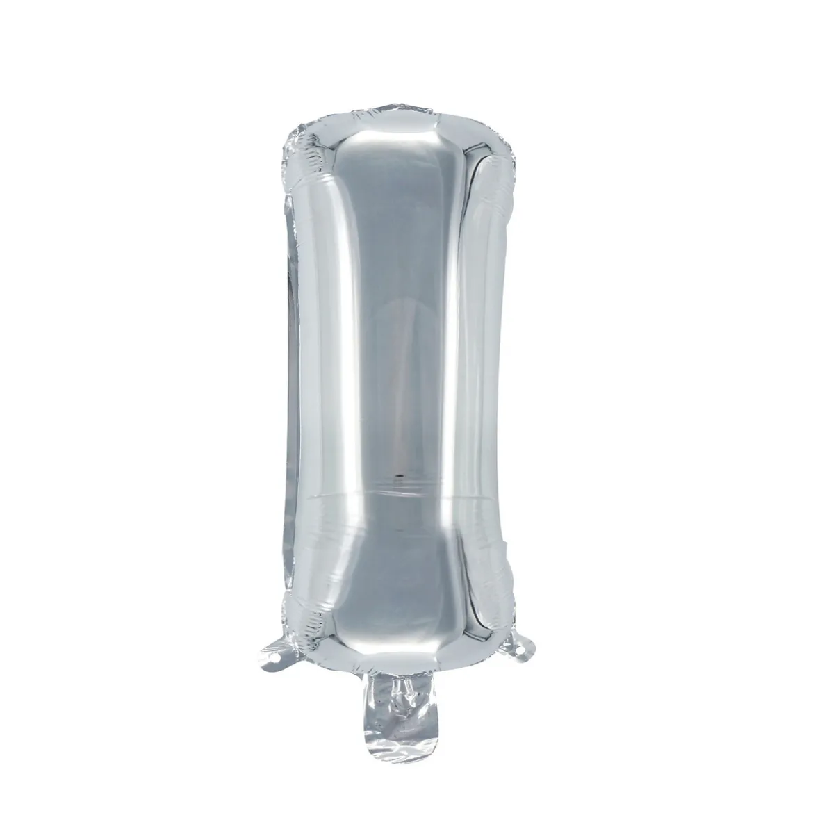 Bokstavsballong I silver 32 cm
