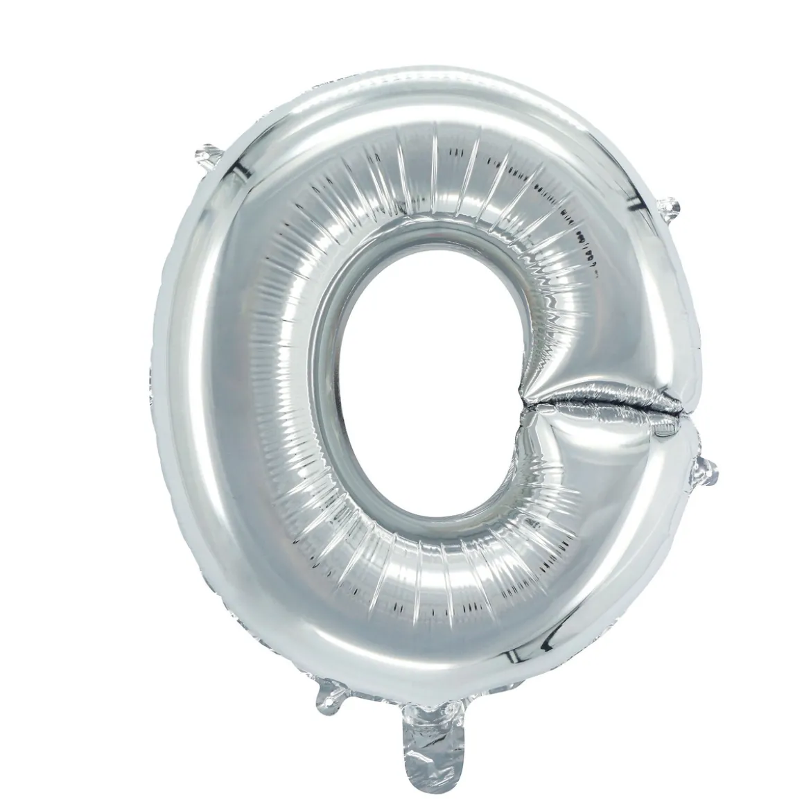 Bokstavsballong O silver 32 cm