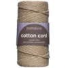 Bomullssnöre 2mm / 100m beige