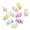 Bonbon-pärlor, ca 30 vackert glänsande & färgskiftande karamell-pärlor, Ø11 mm