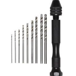 Borr-kit mini, handborr i ministorlek med 6 bits, 0,8 – 3 mm