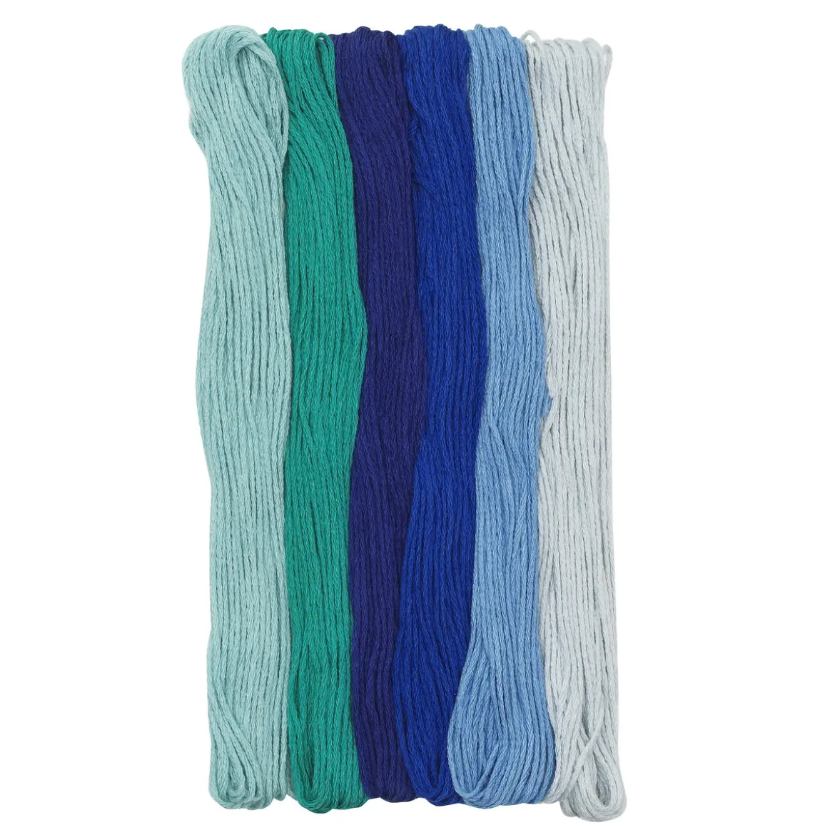Broderigarn blå 6 st/8 m