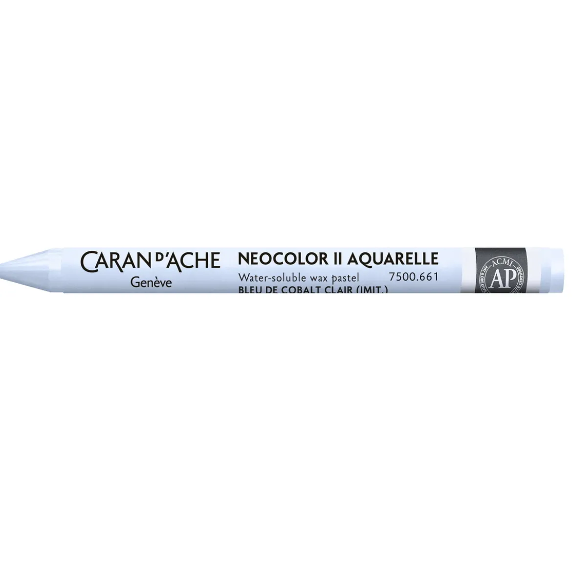 Caran d'Ache akvarellkrita Neocolor II 661 Light Cobalt Blue (hue)