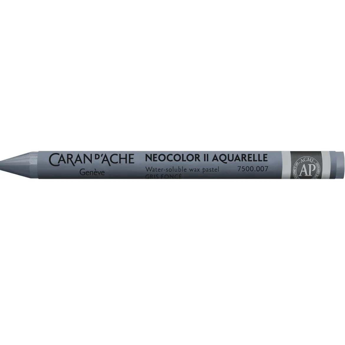 Caran d'Ache akvarellkrita Neocolor II 007 Dark Grey