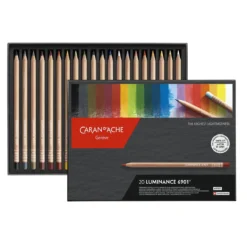 Caran d'Ache Luminance 6901, set med 20 färgpennor