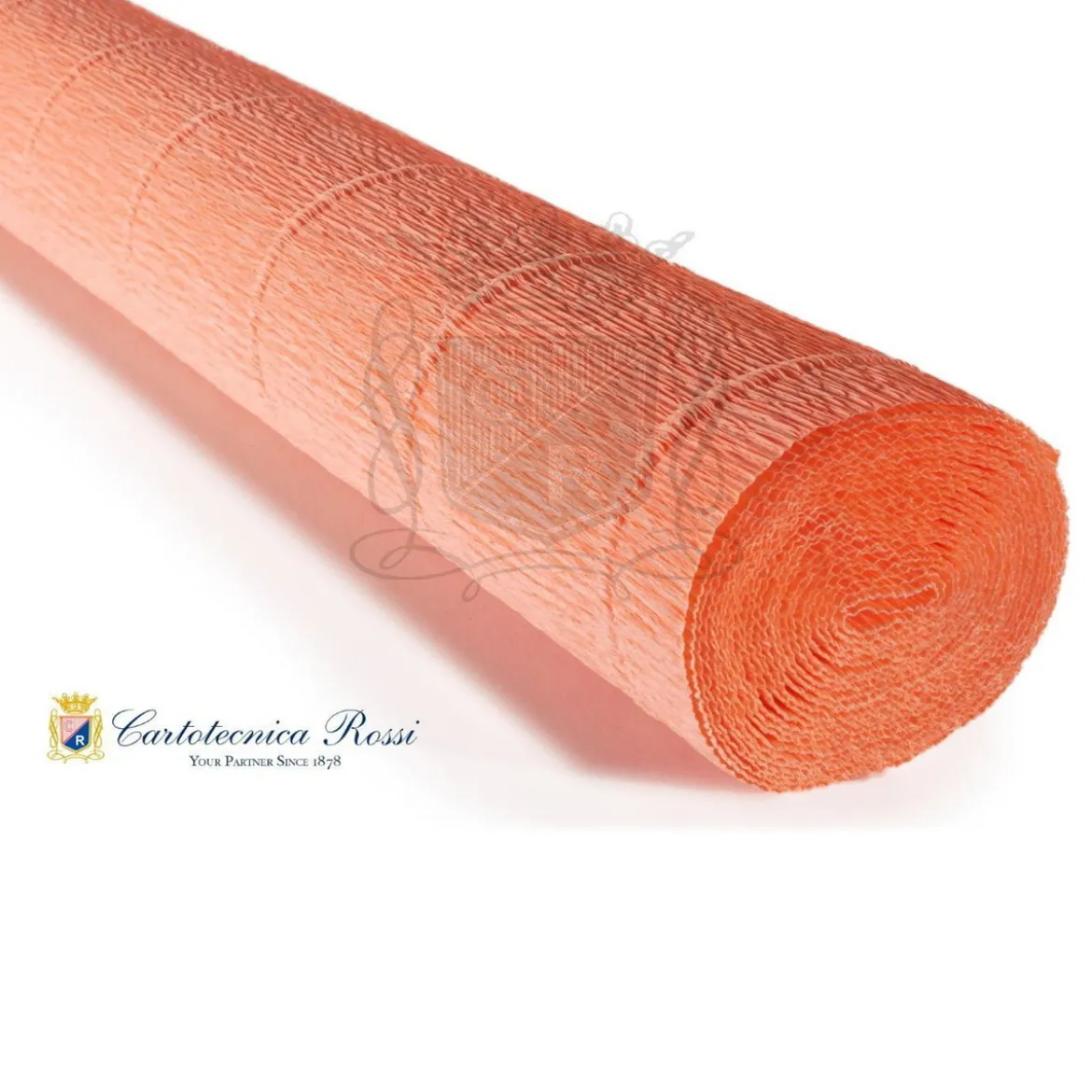 Cartotecnica Rossi kräppapper 17A6 – röd, 180 g rulle (144 g/m²) à 50×250 cm