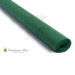 Cartotecnica Rossi kräppapper 369 – mörkgrön, 90 g rulle (120 g/m²) à 50×150 cm