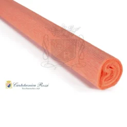 Cartotecnica Rossi kräppapper 382 – aprikos, 90 g rulle (120 g/m²) à 50×150 cm