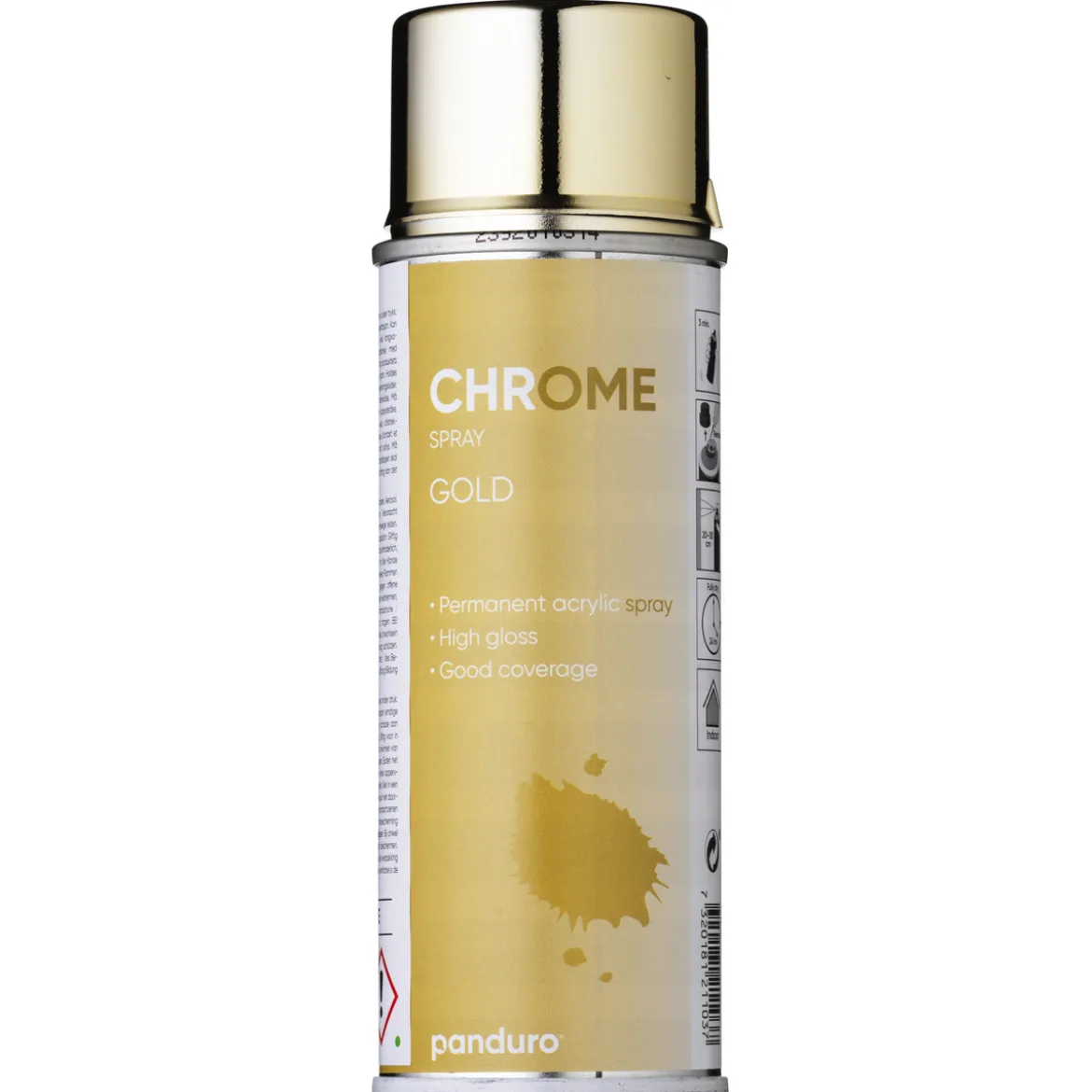 Chrome spray 200ml guld