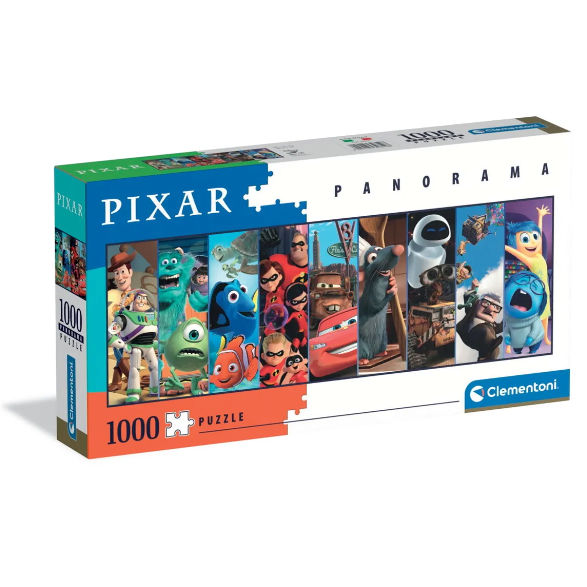 Clementoni pussel Panorama Pixar 1000 bitar, 98×33 cm