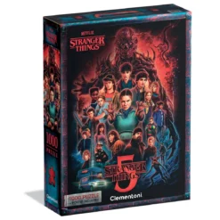Clementoni pussel Stranger Things med motiv från säsong 5, 1000 bitar, 50×70 cm