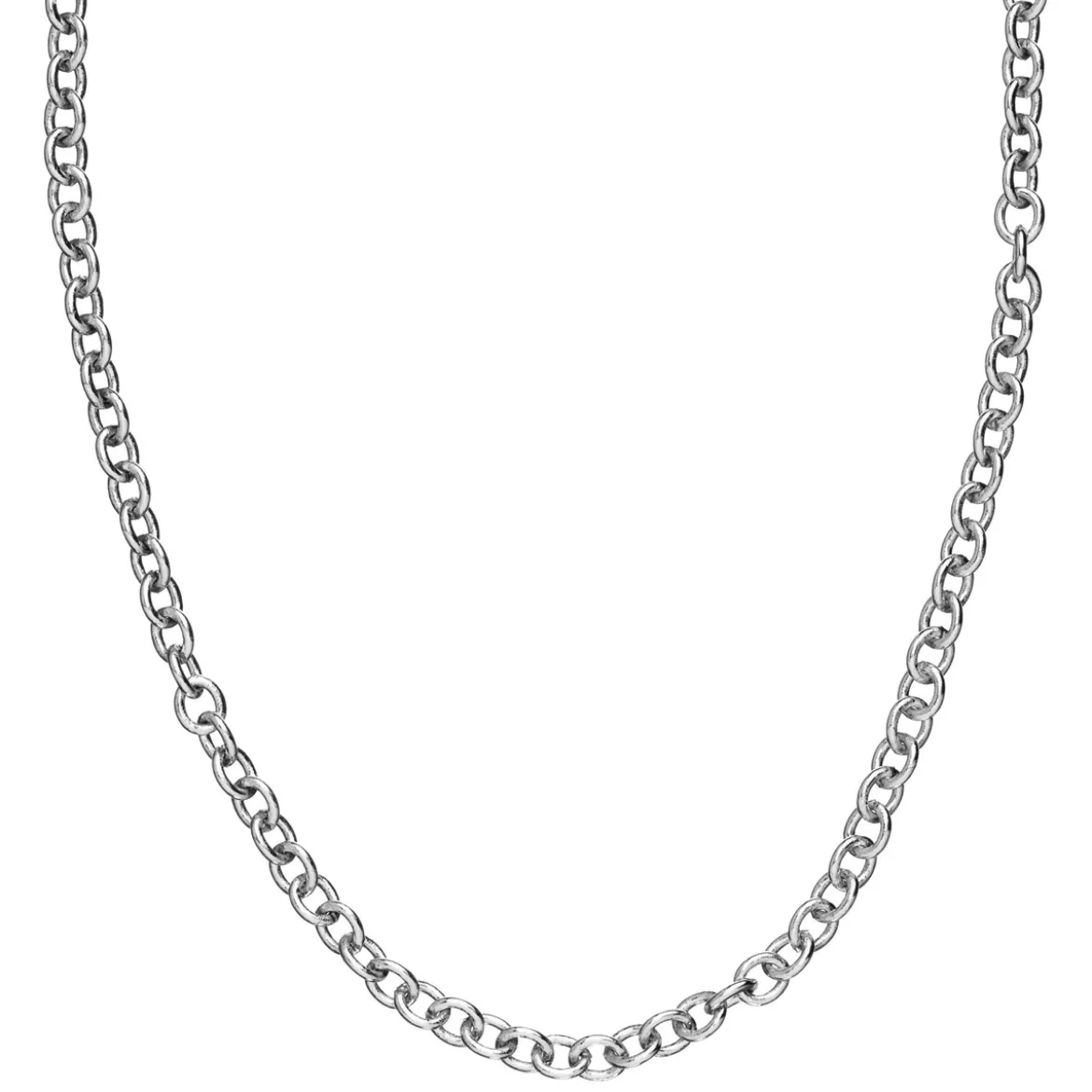 80 cm lång kedja / smyckeskedja – koppar pläterad med 925 sterling silver
