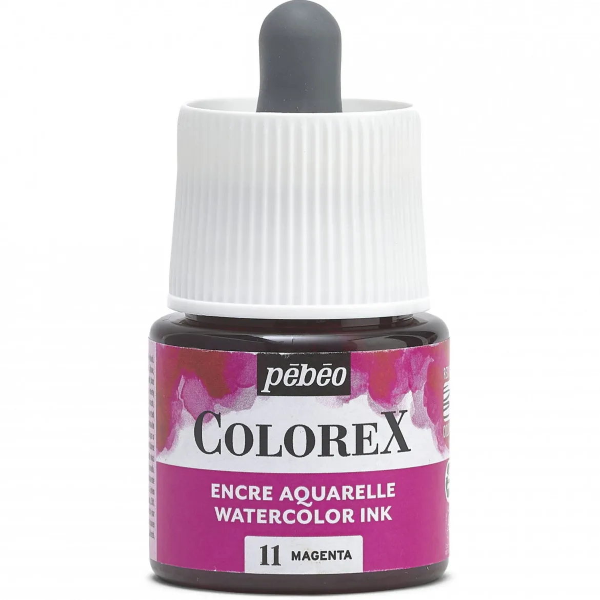 Colorex Watercolor Ink 45 ml Magenta – burk med akvarellbläck och pipett