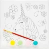 Colouring Canvas Kit Unicorn – komplett målarkit för att måla en vacker enhörning