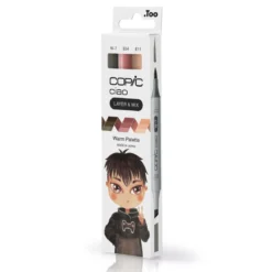 Copic Ciao markers med dubbelspets, 3-pack – Natural palette