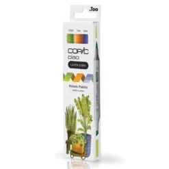 Copic Ciao markers med dubbelspets, 3-pack – Botanic palette