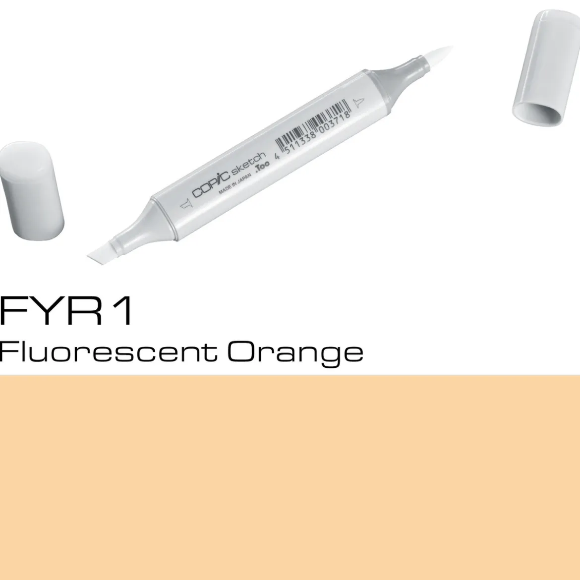 Copic Sketch FYR1 Fluo Orange