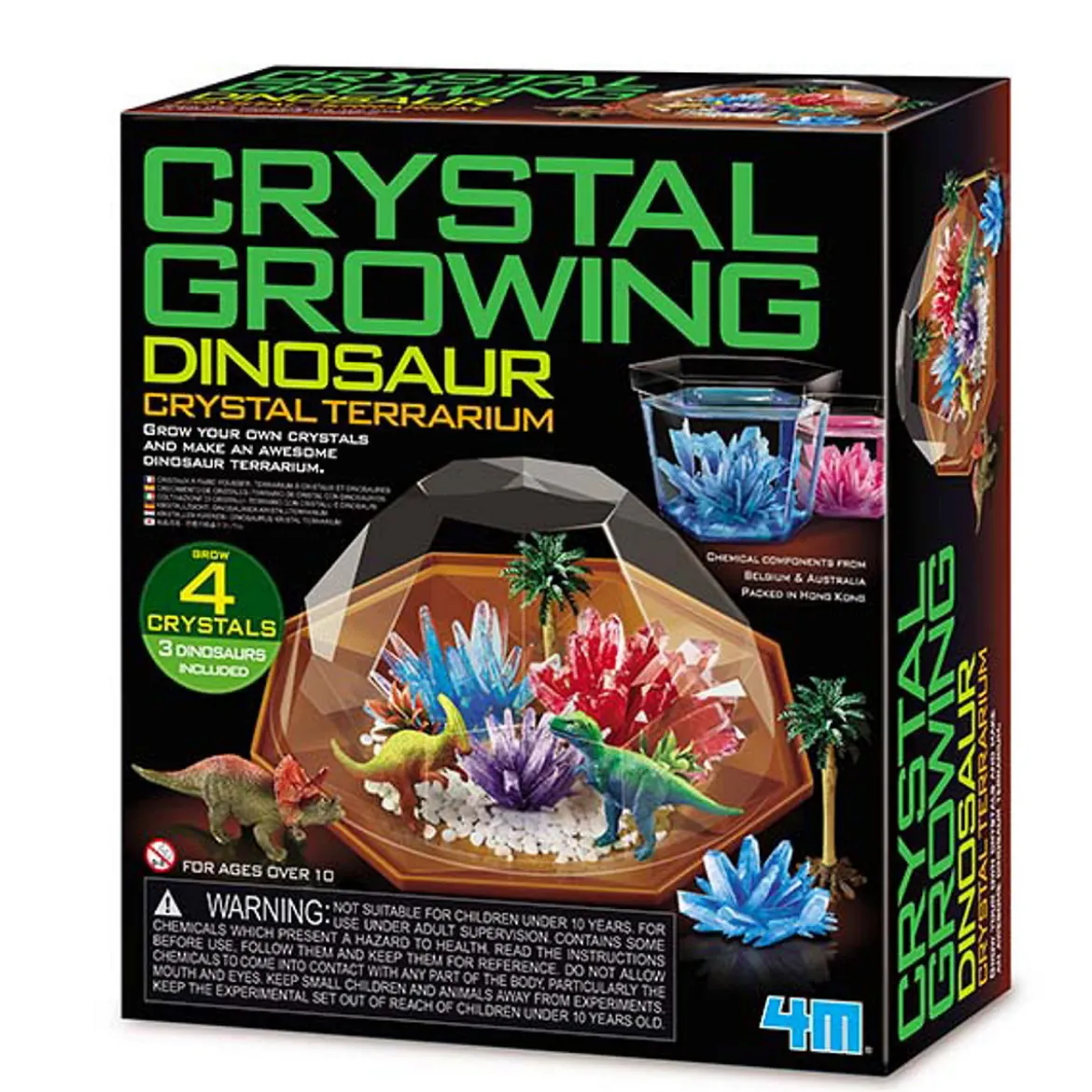 Crystal Growing Dinosaur – odla kristaller till ett dinosaur terrarium