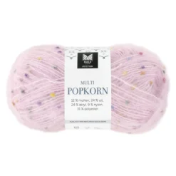 Dale Multi Popkorn från House of Yarn, 50 g puderrosa – mångsidigt effektgarn