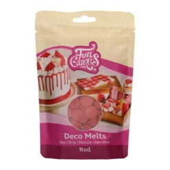 Deco Melts tårtdekoration 250g röd