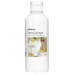 Decoupagelim, blankt vattenbaserat decoupagelack för papier mache och trä, 250 ml