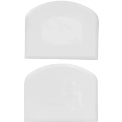 Degskrapor av plast 2-pack, 11,7×9,2 cm stora. Tjocklek 0,25 cm