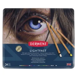 Derwent Lightfast – pennset med 24 ljusäkta oljebaserade färgpennor
