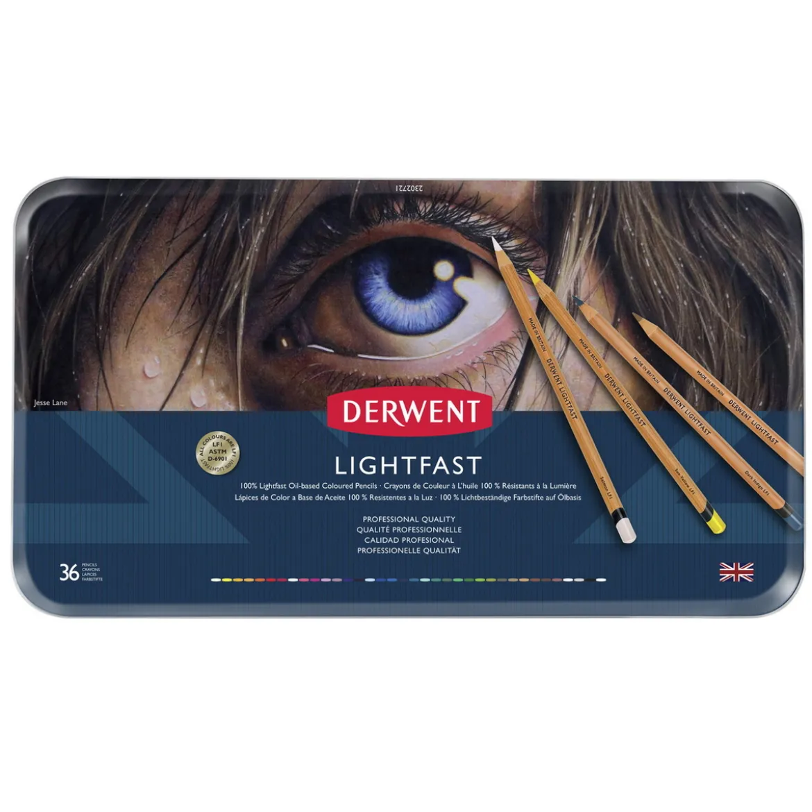 Derwent Lightfast – pennset med 36 ljusäkta oljebaserade färgpennor