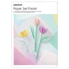 Designblock Pastell A4, 24 ark, varav 4 med metallictryck, 180 g/m²