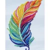 Diamond painting – 12×16 cm stort motiv med en klunga röda flugsvampar