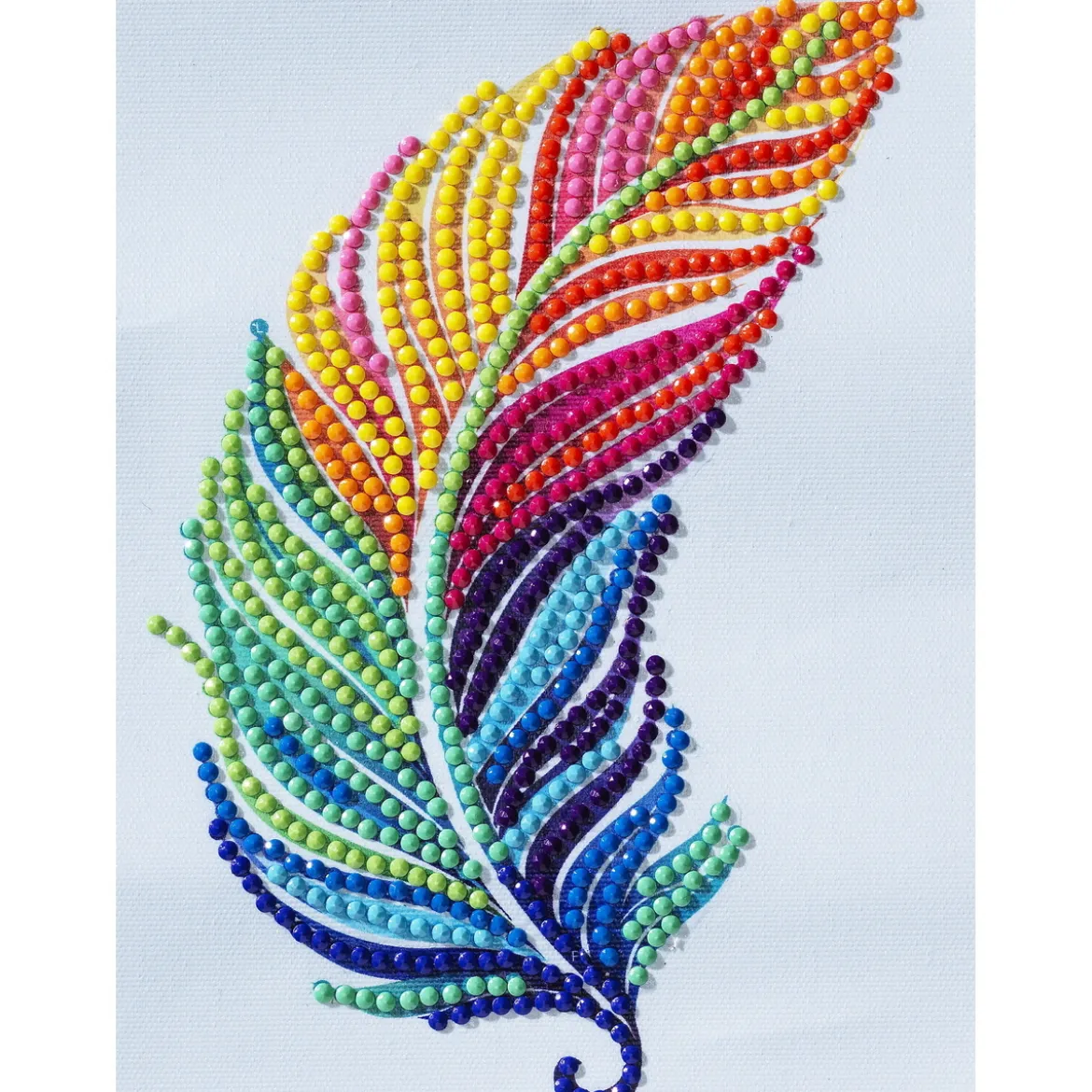 Diamond painting – 12×16 cm stort motiv med en klunga röda flugsvampar