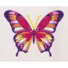 Diamond painting – 12×16 cm stort motiv med regnbågsfärgade rosor